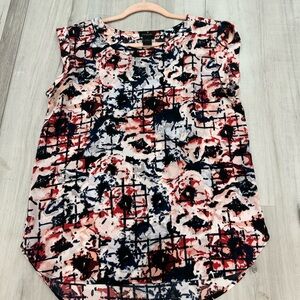 Ann Taylor Abstract Print Women's Top sz M